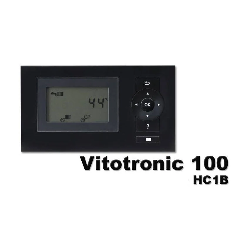 Termostat digital Vitotronic 100 HC1B afișează temperatura