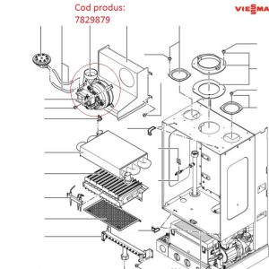ventilator centrala termica Viessmann Vitopend 100