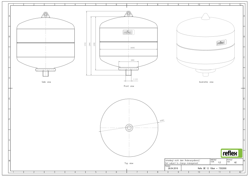 RefixDE12_10bar-7302000 REFLEX - Refix DE 12, vas de expansiune, 10 bar