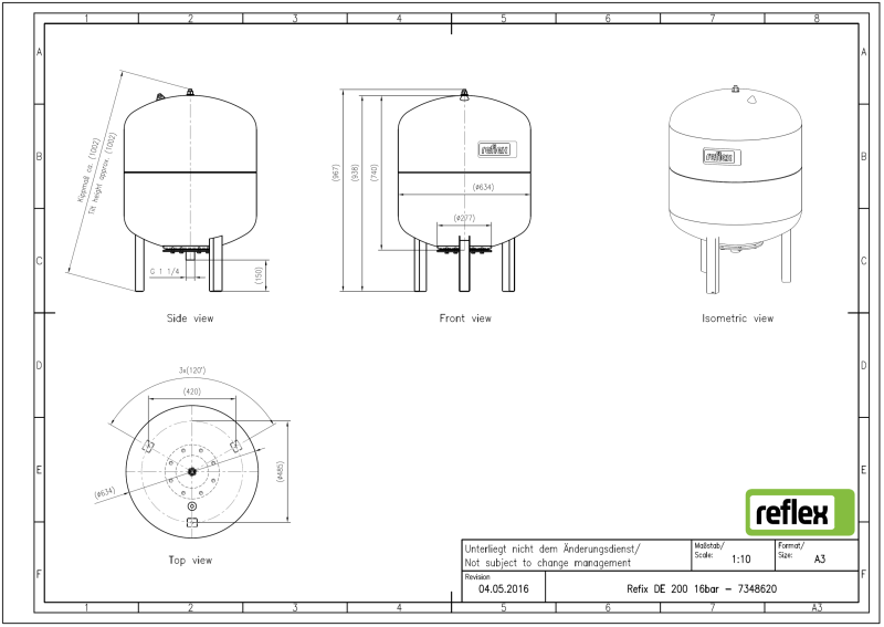 RefixDE200_16bar-7348620 REFLEX - Refix DE 200, vas de expansiune, 16 bar