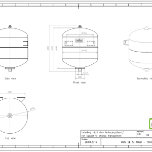 RefixDE33_10bar-7303900 REFLEX - Refix DE 33, vas de expansiune, 10 bar