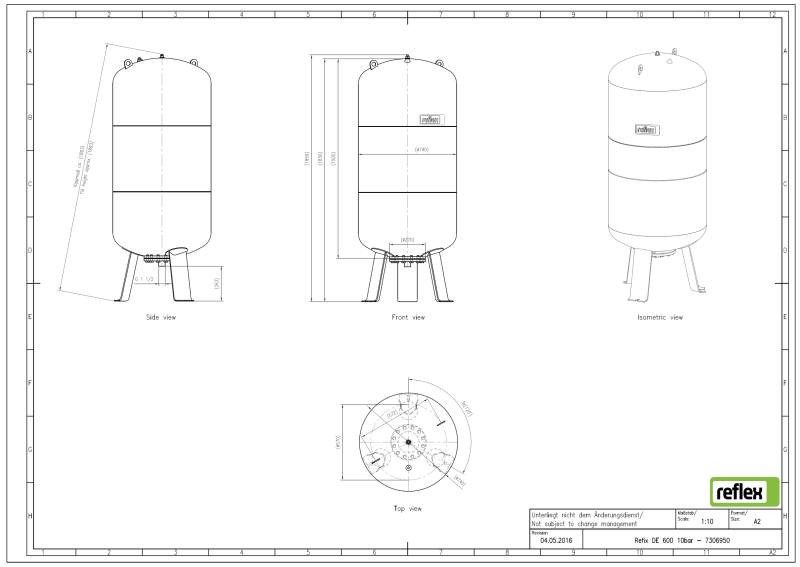 RefixDE600_10bar-7306950 REFLEX - Refix DE 600, vas de expansiune, 10 bar