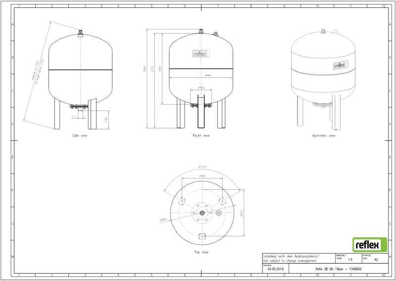 RefixDE80_16bar-7348600 REFLEX - Refix DE 80, vas de expansiune, 16 bar