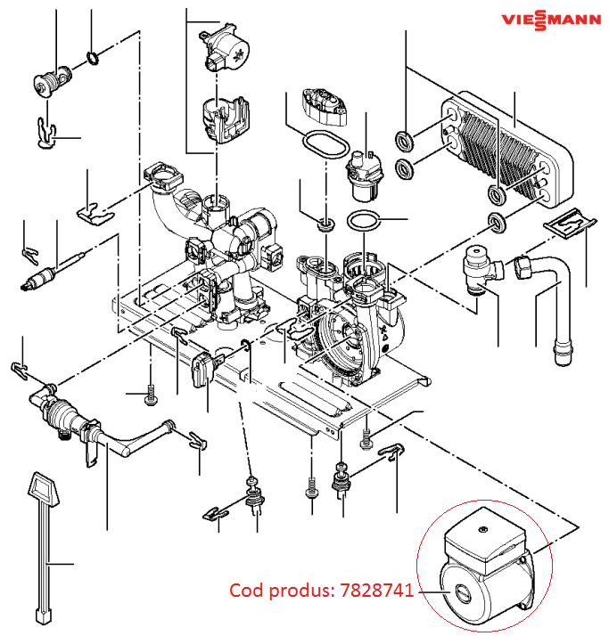 Pompa circulatie Viessmann Vitopend 100 WH1D