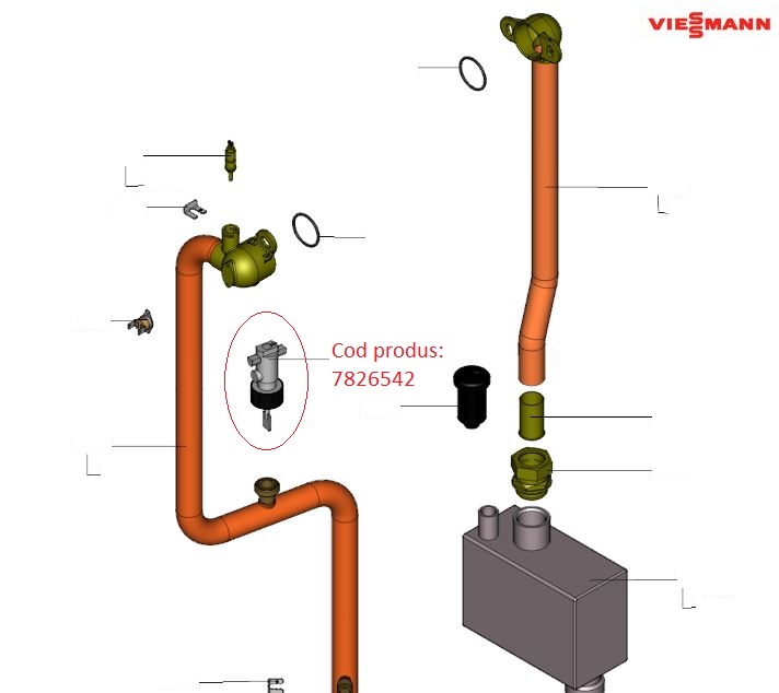 Fluxostat centrala termica Viessmann WB2B/B2HA