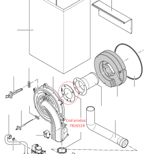 Garnitura tub de flacara centrala termica Vitodens 200 Viessmann