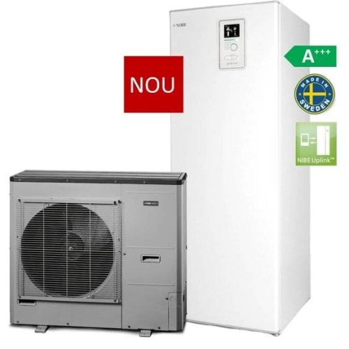 Pachet Pompă de căldură NIBE SPLIT AMS 10-12 + BA-SVM 10-200/12R inox