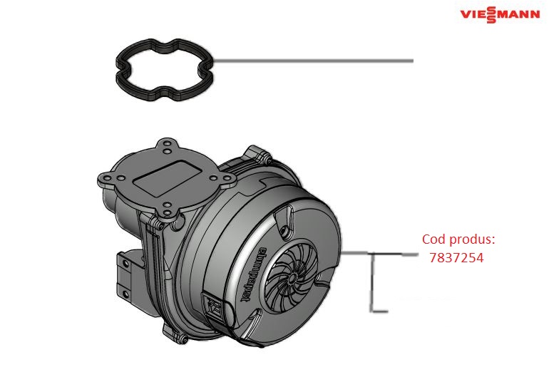 Ventilator NRG 118 19/26 centrala termica Viessmann Vitodens 100