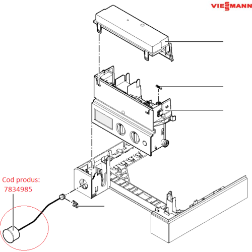 Manometru centrala termica Viessmann WH1D, WB1B