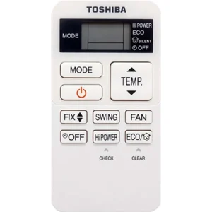 Telecomandă aer condiționat Toshiba, butoane multiple.
